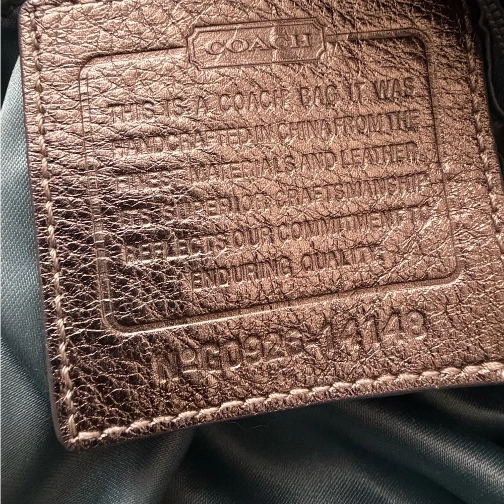 Coach Black and Gold Shoulder Bag
